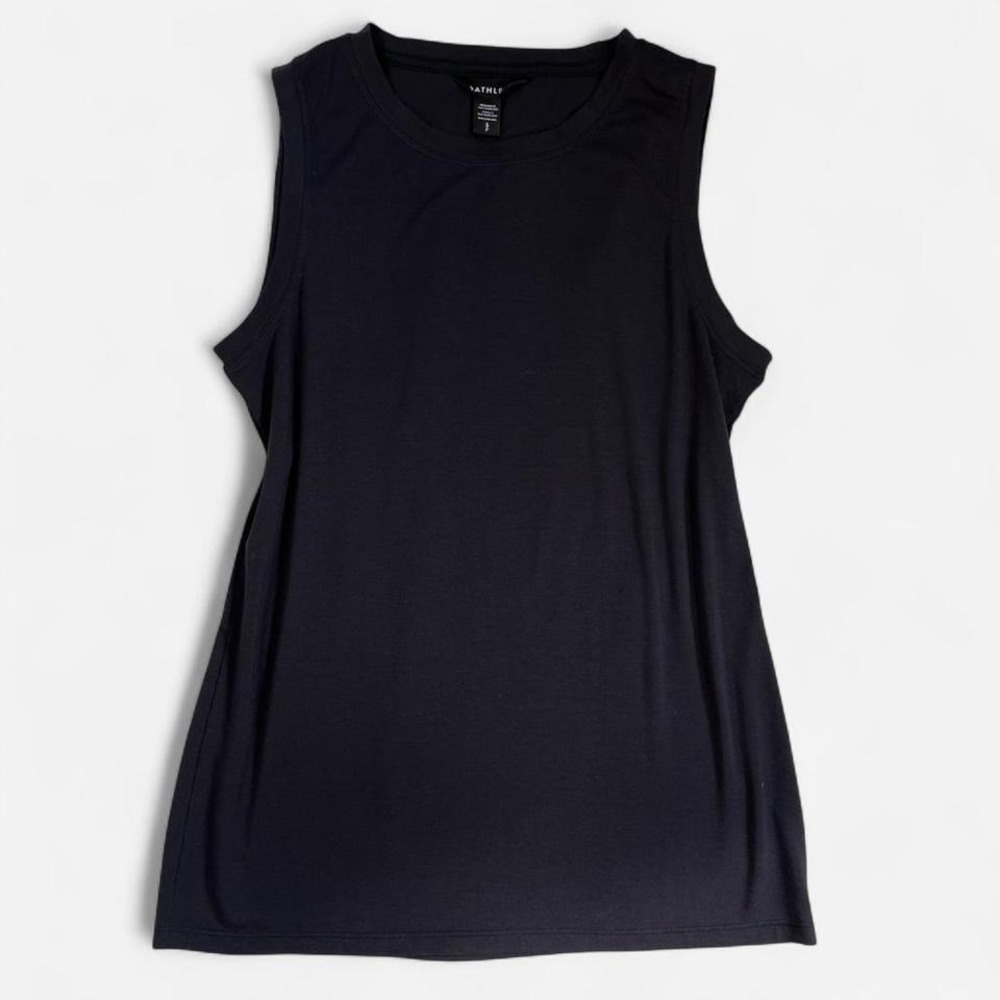 Athleta Black Stretch Workout Tank Top Size SMall